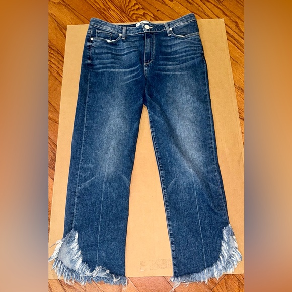 PAIGE HOXTON STRAIGHT ANKLE Mid Denim Jeans - Excellent Condition! - Picture 6 of 7